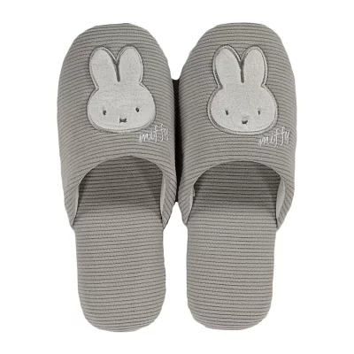 Miffy米菲｜Slippers pink Prima Miffy room supplies条纹软底刺绣室内家居拖鞋
