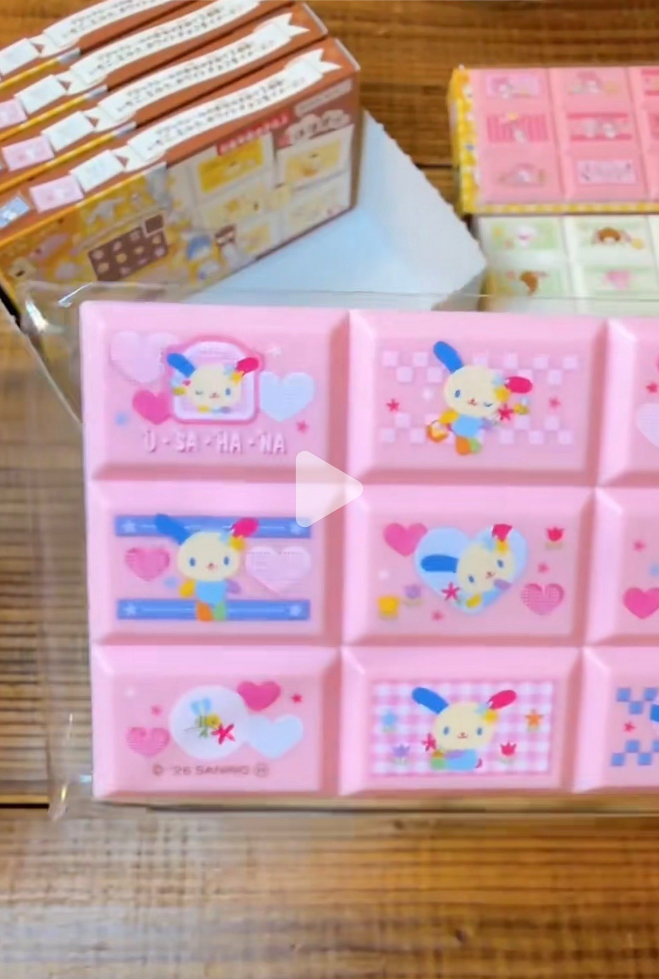Sanrio｜Memories of Sanrio Characters Chocolate Block Stickers mystery bag/blind box/All 8 types｜1pcs