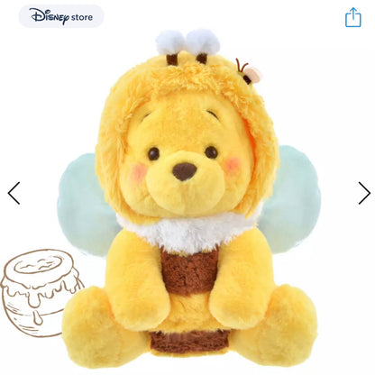 Disney｜Winnie the pooh小熊维尼2023蜜蜂日限定M号毛绒公仔玩偶/可脱帽｜高さ約35×幅30×奥行き22(cm)