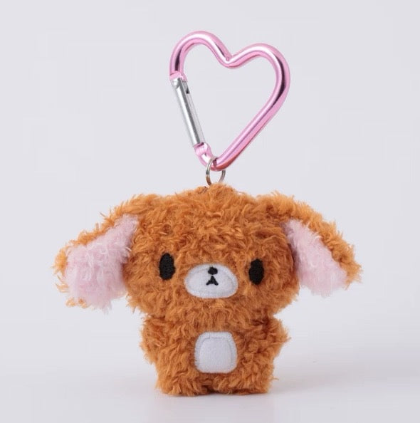 Sanrio｜Sugarbunnies Munyugurumi Heart-shaped Carabiner mini Mascot Holder /Plush Keychain｜H65ｍｍ approx.