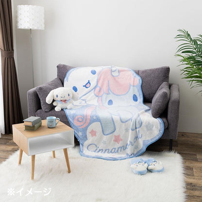 Sanrio｜玉桂狗限定牛珊瑚绒亲肤双面印花超大毯子/午睡毯｜約幅97×奥行0.7×高さ153cm