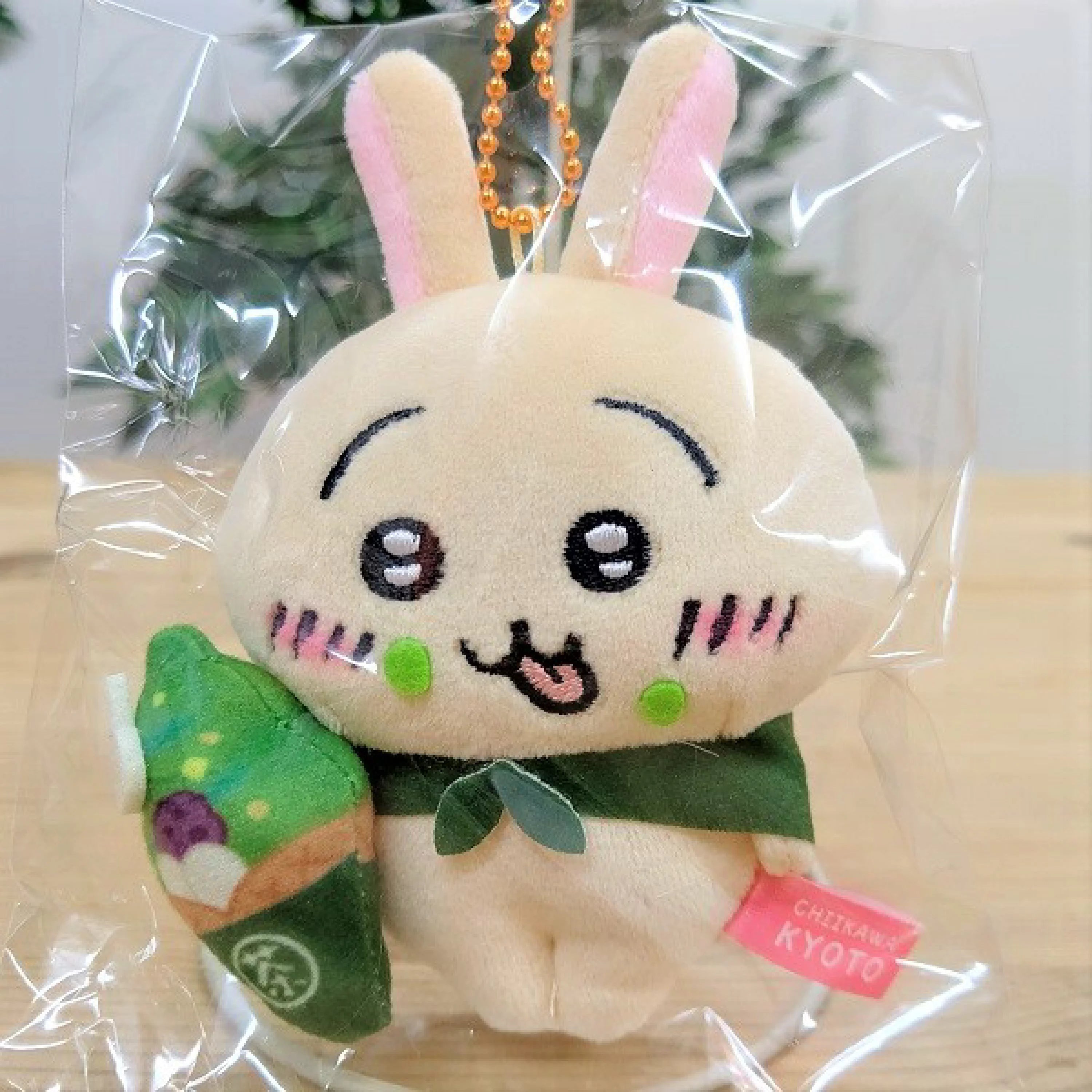 Chiikawa 吉伊卡哇｜京都抹茶限定毛绒挂件｜約H90×W180ｍｍ