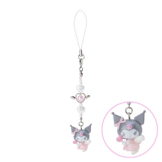 Sanrio｜粉粉天使爱神系列手机链挂件｜约3×1.5×17.5cm