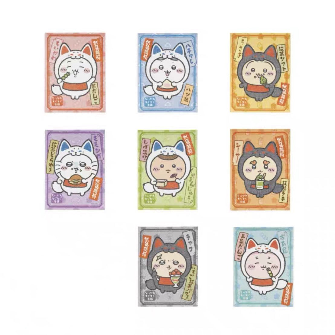 Chiikawa｜Kyoto Fushimi Inari Limited stickers mystery bag/blind box/All 8 types｜1pcs