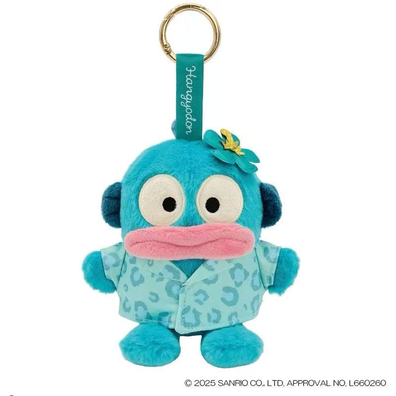 Sanrio｜Characters Sun-tanned Leopard Mascot Holder /Plush Keychain｜H12 x W13.5 x D9.5cm approx.