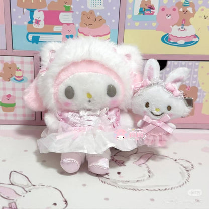 【limit 3】Sanrio｜White Cat Ballerina Characters Secret Hair Clip blindbox/All 8 types｜1pcs
