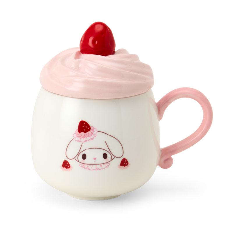 Sanrio｜Strawberry Whipped Cake 3D Porcelain Mug｜ 13.5×9×13.5cm approx.