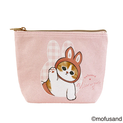 Mofusand｜Cotton pouch｜H130×W200×D65mm approx.