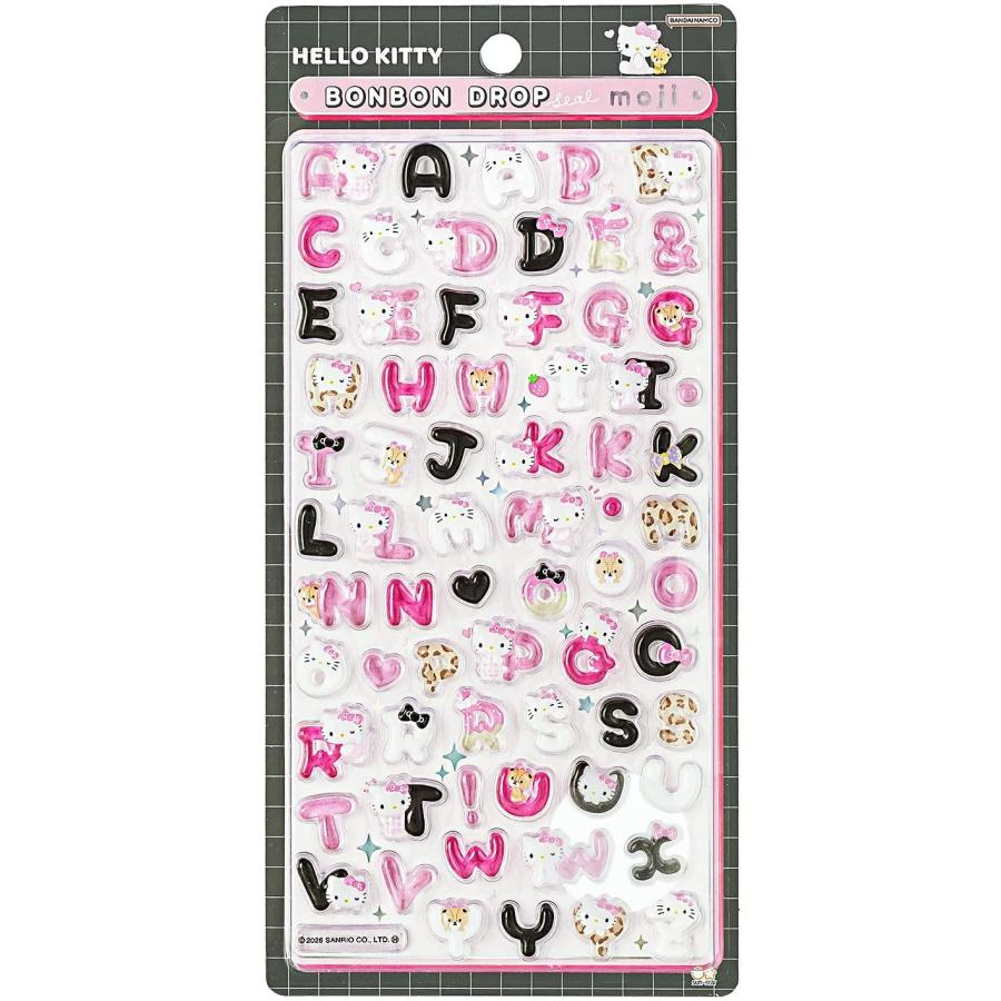 Sanrio｜Moji Standard Bonbon Drop Puffy 3D Stickers｜95×170×5mm approx.