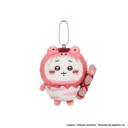 chiikawa｜Pocket Dinosaur Mascot Holder /Plush Keychain｜H120 x W100 x D80mm approx.