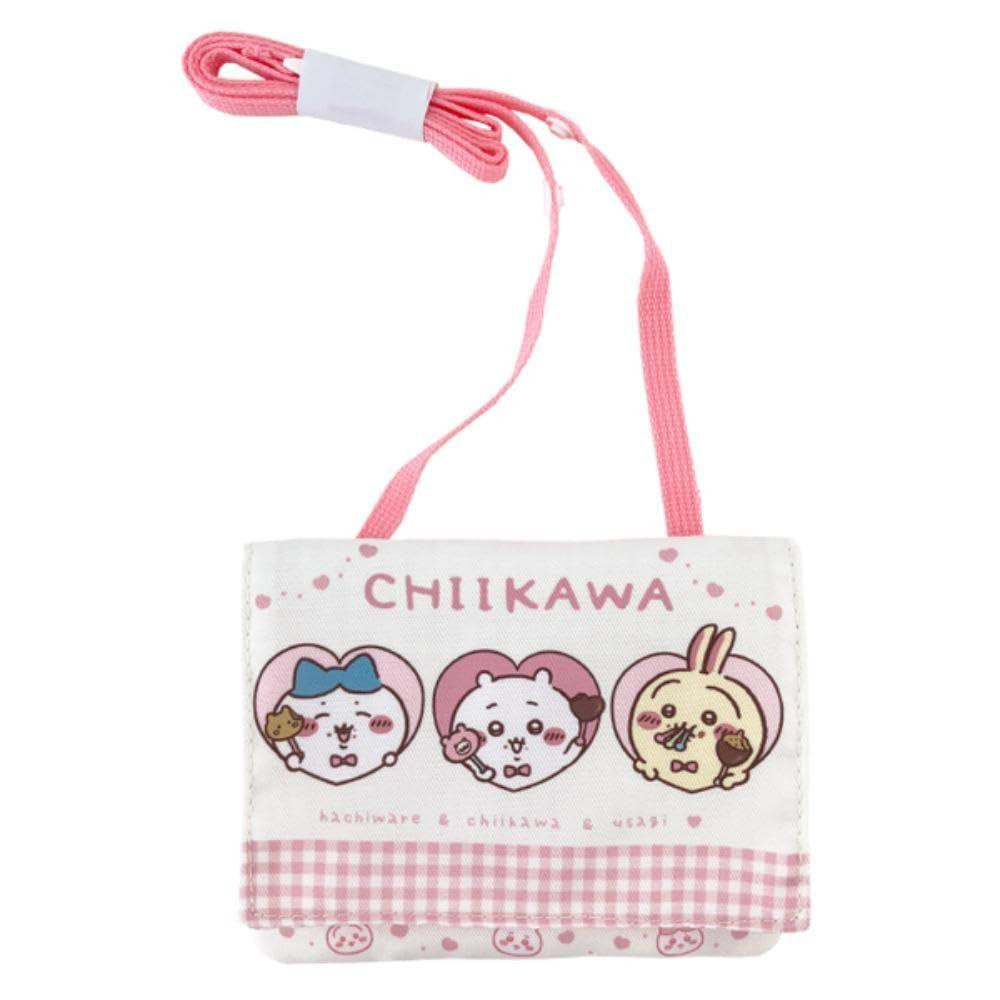Chiikawa｜Chocolate Shoulder Bag with Multi Pocket｜17 x 15.4 x 2.1cm approx.