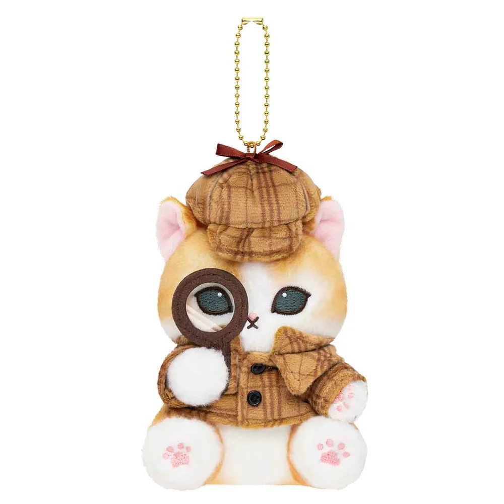 Mofusand｜Mofumofu Journey Detective Mascot Holder /Plush Keychain｜H150 x W135 x D90mm approx.