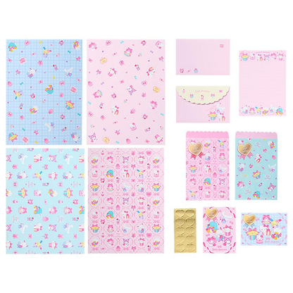 Sanrio｜55th Anniversary Wrapping Paper Paper &amp; Bag Set｜ 21.5×29cm approx. approx.