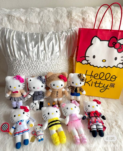 【limit 1】Sanrio｜Hello Kitty 50th Anniversary Limited Edition Long leg Suit Mascot Holder /Plush Keychain
