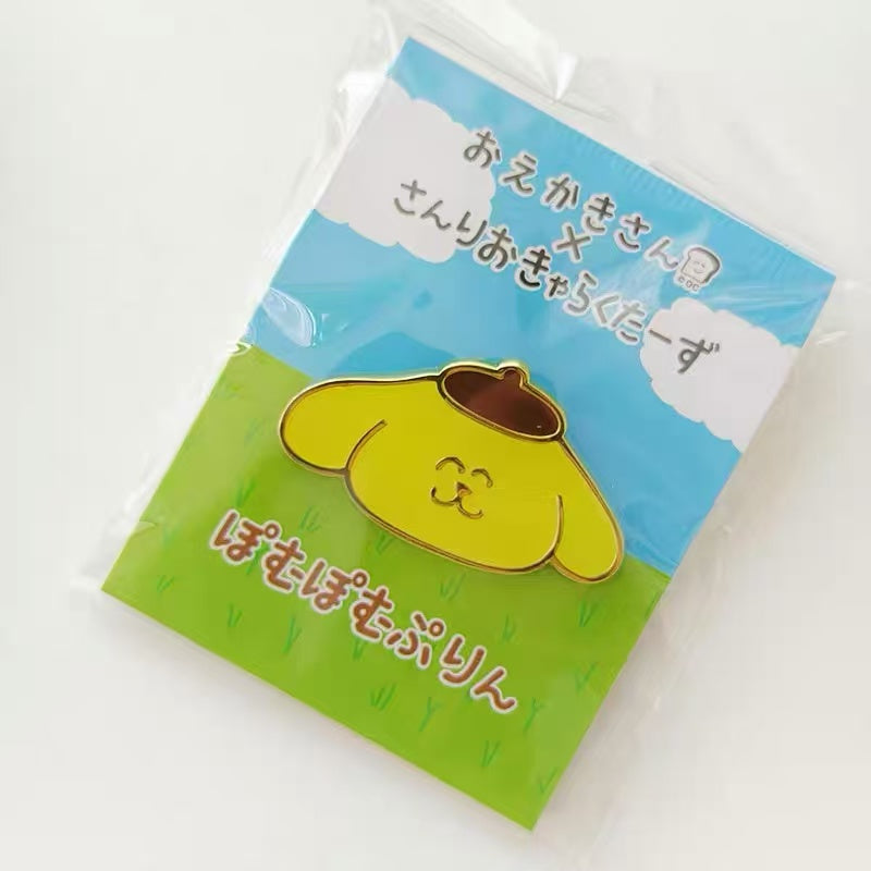 Sanrio｜Oekakisan ×Sanrio Pin Badge｜H20 x W25 approx.