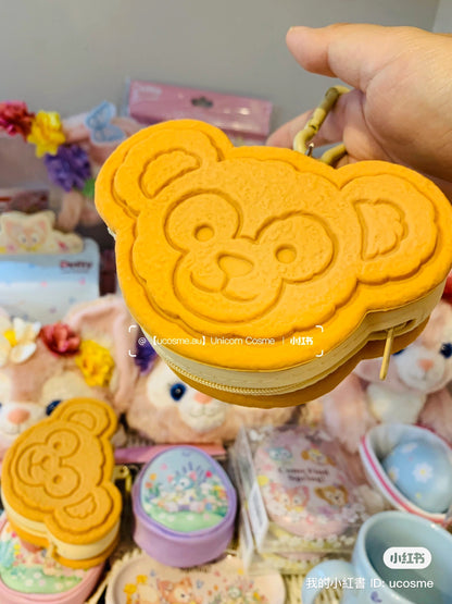 【会有补货，限购1】Disney迪士尼｜2024东迪春日复活节限定duffy达菲黄油夹心饼干零钱包挂件/包挂
