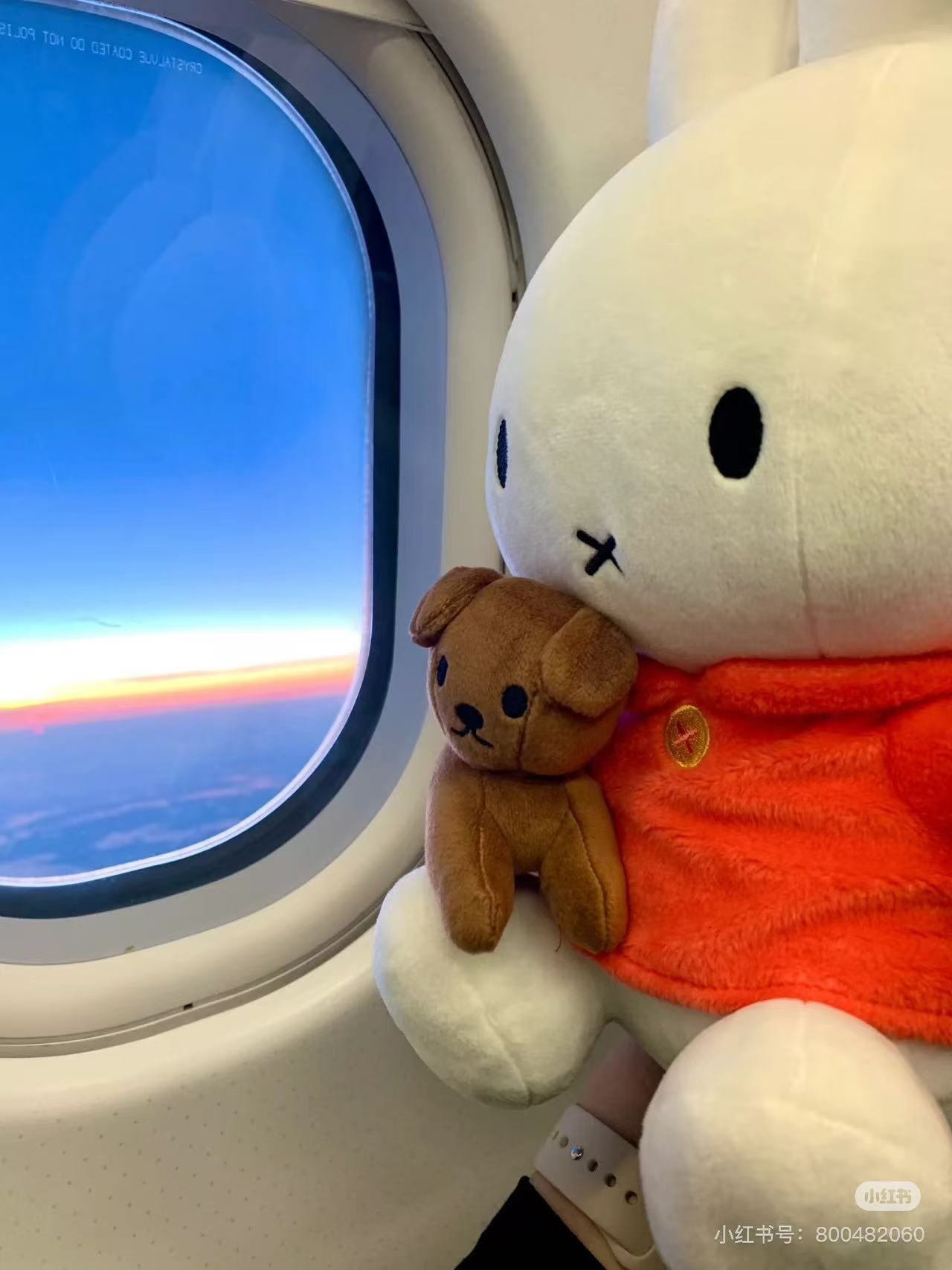 Miffy｜with Snuffy Sitting Plush Dolls/Plush Toy｜H33cm approx.