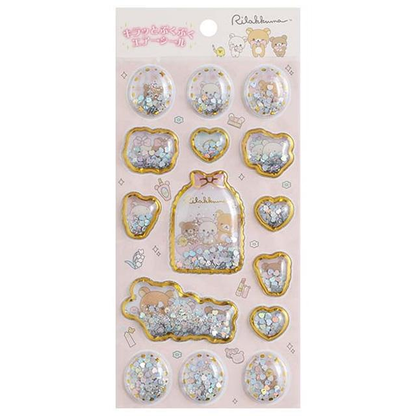 Rilakkuma｜Sparkling Pukupuku Air Sticker｜ 200 x 95mm approx.