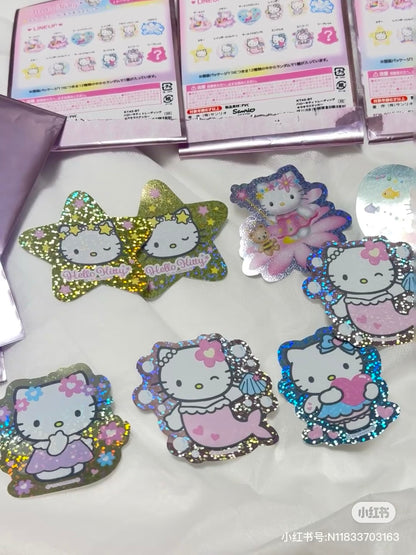 HelloKitty｜Glitter Stickers mystery bag/blind box/All 12 types｜1pcs