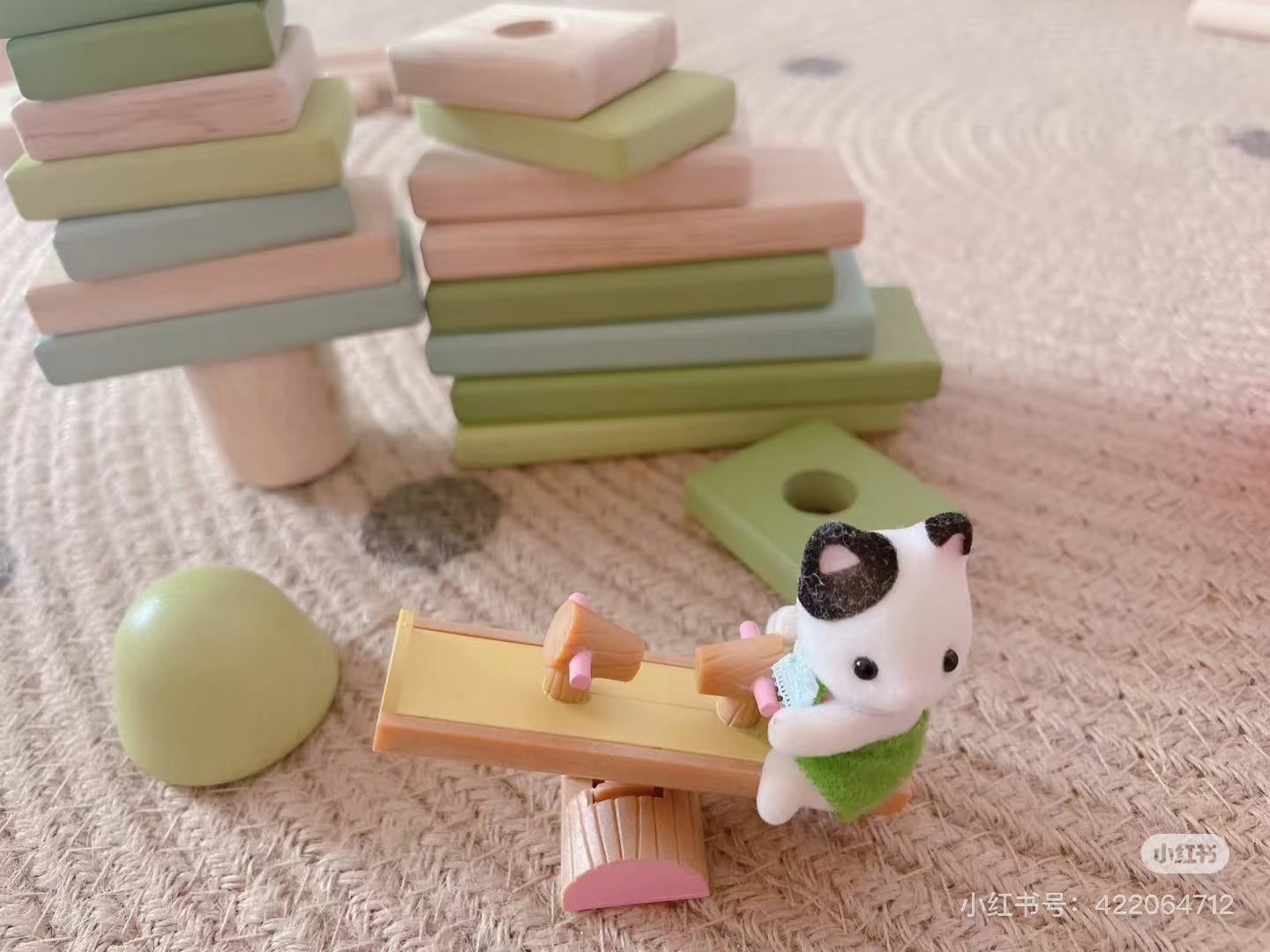 SylvanianFamilies｜Baby house SEESAW Charcoal Cat B-40