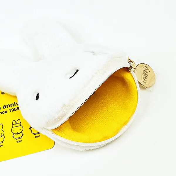 Miffy｜70th coin case, round ear pouch｜ 15cm×9.5cm×2.5cm approx.