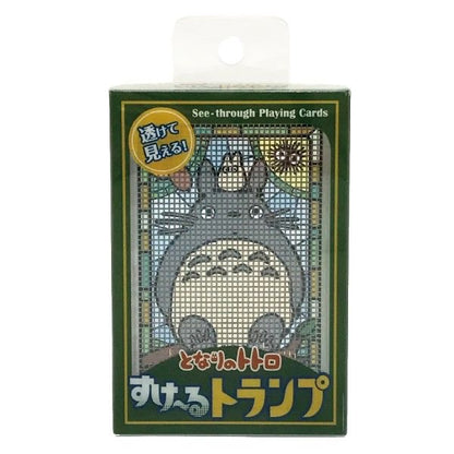 My neighbor totoro｜吉卜力宫崎骏龙猫卡通透明感卡牌/扑克牌｜約H88 x W58mm
