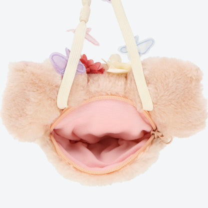 Disney迪士尼｜2024东迪春日复活节限定贝儿大头包/肩带上有蝴蝶/背面刺绣卡位也超美｜约19*20cm/肩带约100cm