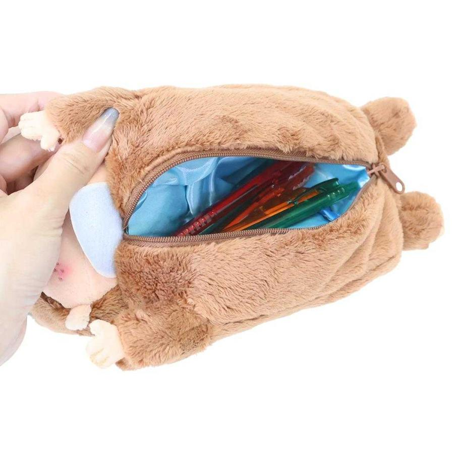 Monchhichi｜Bebichhichi Fluffy Plush Pen Case｜110×120×220mm approx.