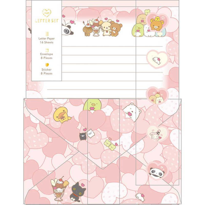 Sanx｜Universe Heart Letter Envelope Set｜190×142mm approx.