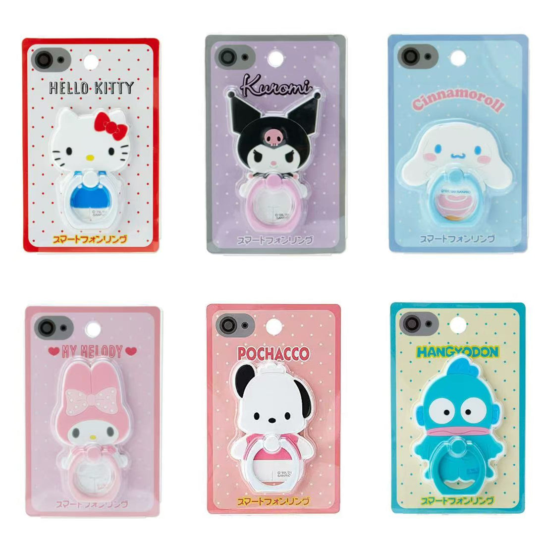 Sanrio｜Character Smartphone Ring｜4.5×0.5×7cm approx.