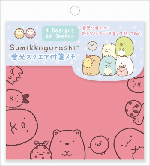 Sumikko gurashi角落生物｜荧光便签纸｜约 110×85mm