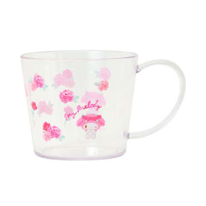 Sanrio｜Watercolor Flower Clear Mug｜330ml