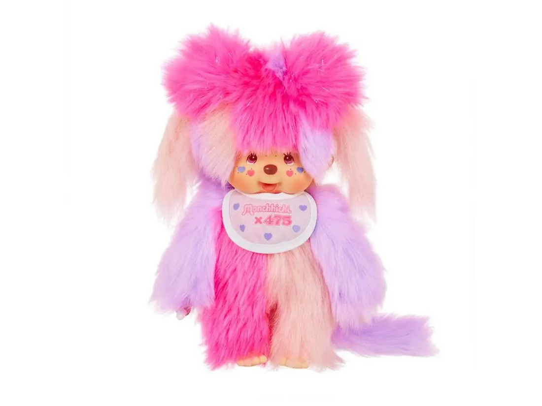 Monchhichi｜Shinako475 x Monchhichi S Cotton Candy Plush Dolls/PlushToy｜H21.5 x W14 x D7cm approx.