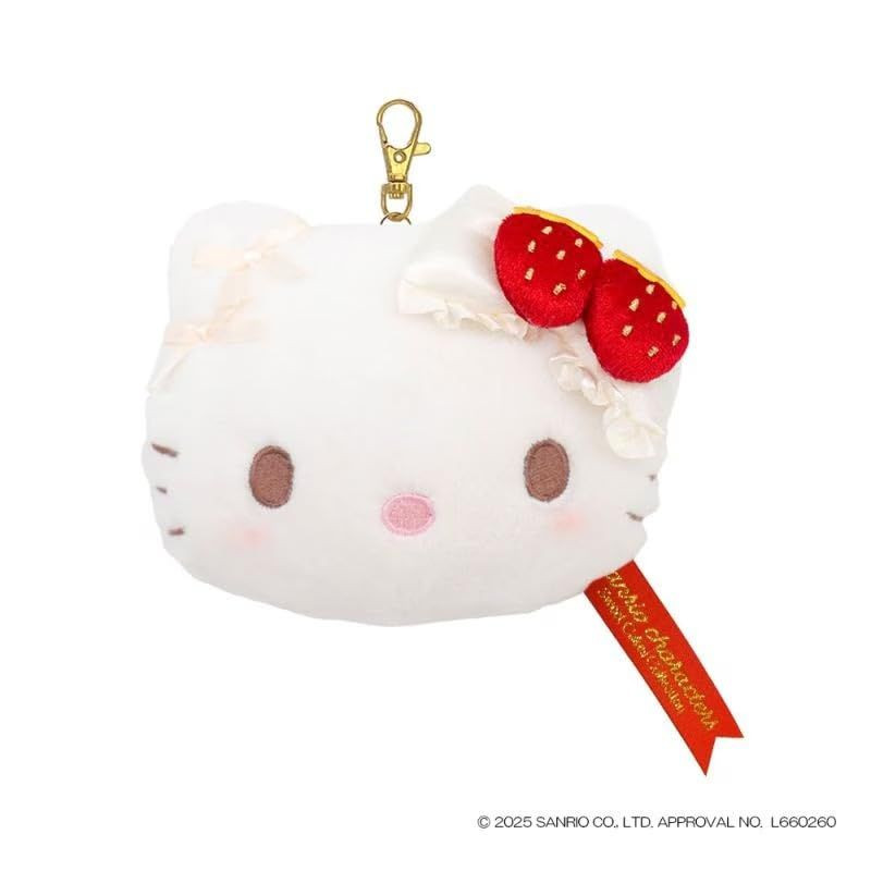 Sanrio｜Sweet Cakes strawberry Collection Face-Shaped Pass Case｜13.5×7×11cm approx.