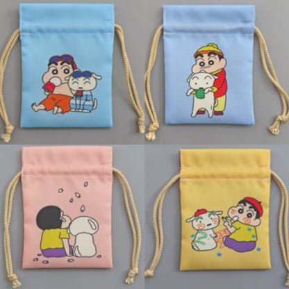 Crayon shin-chan｜35th Anniversary Trading Mini Drawstring Bag｜W90 x H120mm approx.