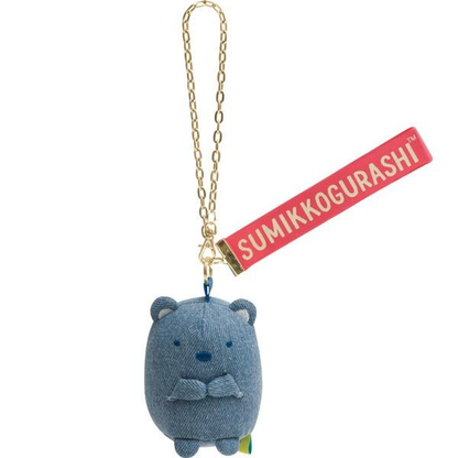 Sumikko gurashi｜Kurashiki Denim House Mascot Holder /Plush Keychain｜H75 x W65 x D65mm approx.