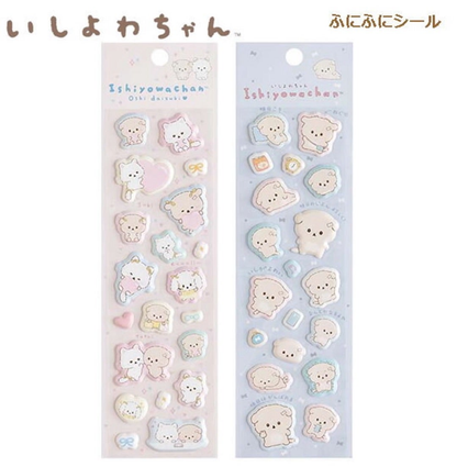 Sanx｜Love My Favorite Idol Ishiyowa-chan Squishy Sticker｜195×55mm approx.