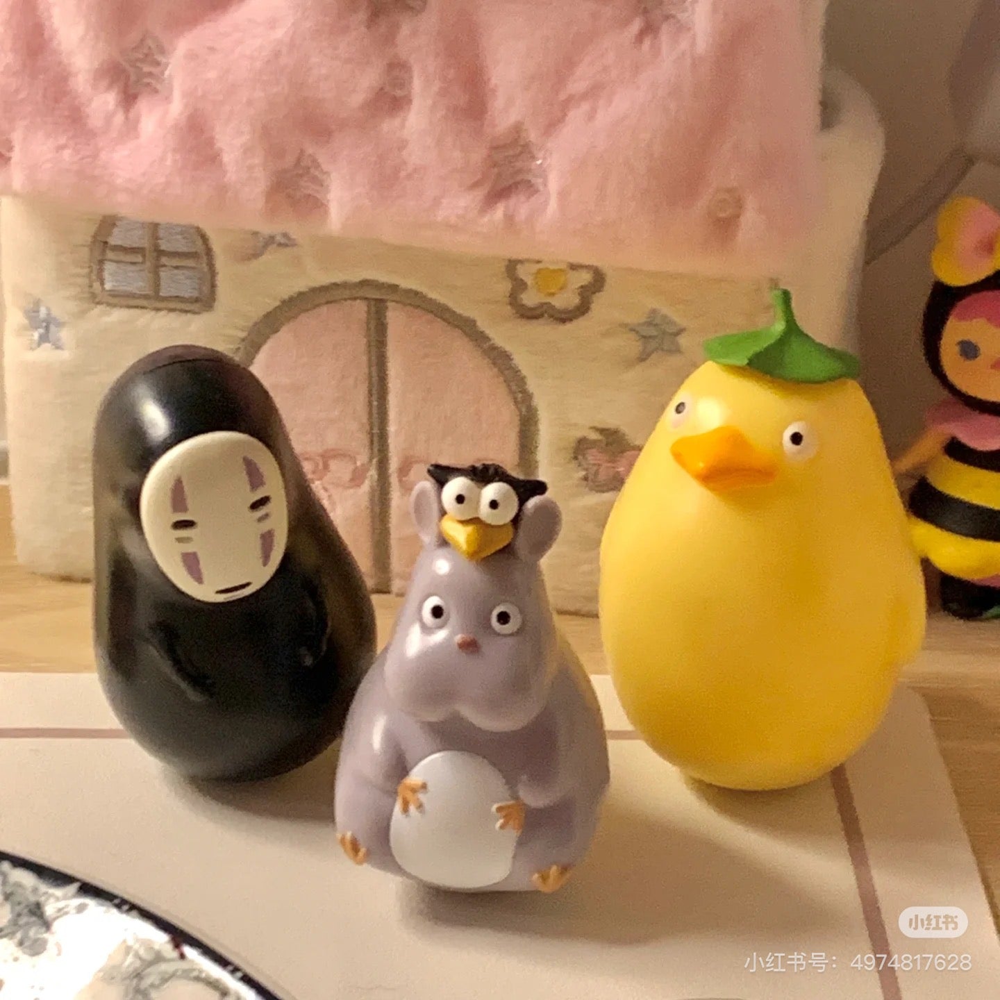 My neighbor totoro｜吉卜力宫崎骏千与千寻无脸男/少爷鼠不倒翁摆件
