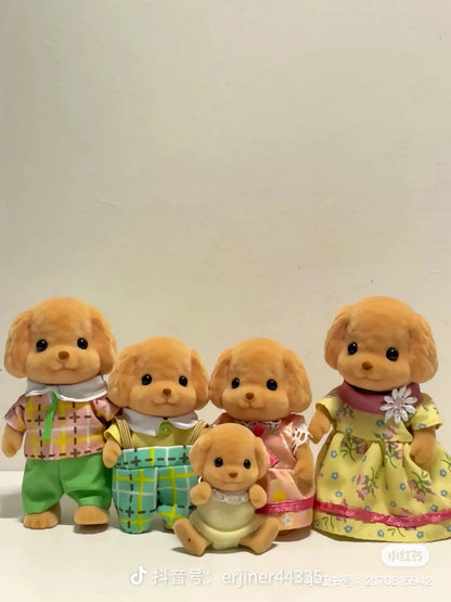 SylvanianFamilies森贝儿家族｜Toy Poodle Family贵宾犬家族系列套组/玩具/过家家5259