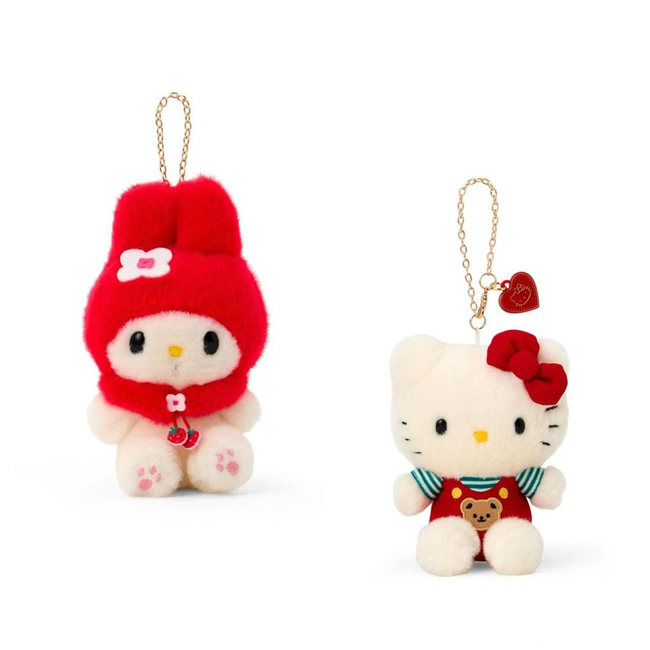 Sanrio｜Retro Nostalgia Mascot Holder /Plush Keychain｜9.5×9×13cm approx.
