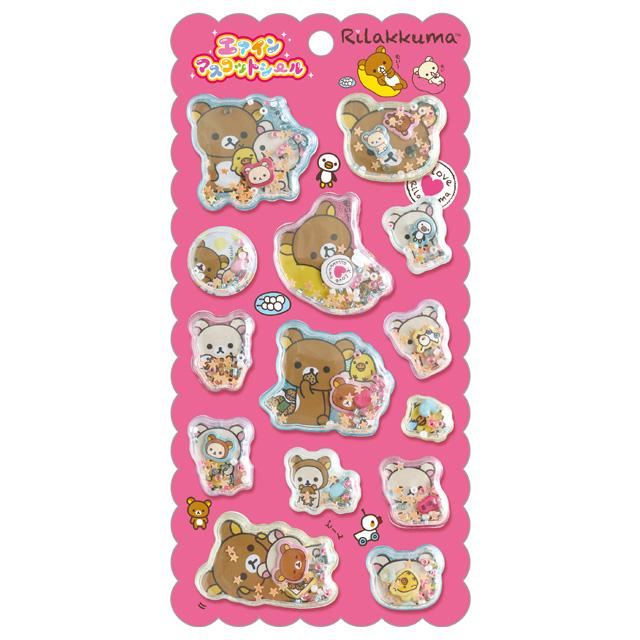 Rilakkuma｜ "Rilakkuma of Yesteryear" Series Air-In Mascot Sticker｜H200 x W95mm approx.