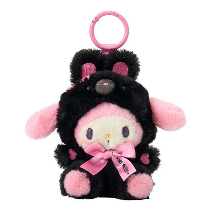 Sanrio｜Black Animals Mascot Holder /Plush Keychain｜W15×D7×H14.5cm approx.