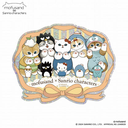 Mofusand｜Sanrio Character Prism Travel Sticker｜H96×W123mm approx.