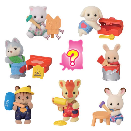 SylvanianFamilies｜Babys Love Crafts / baby builder/ Construction Series mystery bag/blind box/All 8 types｜1pcs