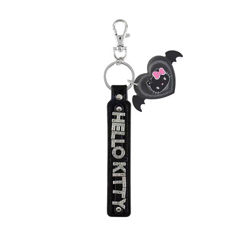 Hello kitty凯蒂猫｜Sanrio Hello Kitty Keyholder/ Angel and Little Devil天使恶魔钥匙扣/挂件｜约19.0 x 6.2 x 1.7cm
