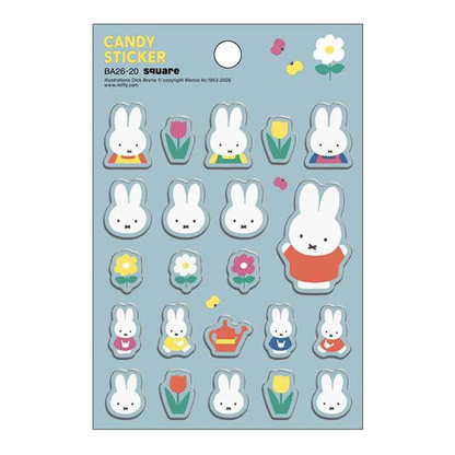 Miffy｜2026 AUTUMN Dick Bruna / Candy Stickers｜W80 x H98mm approx.