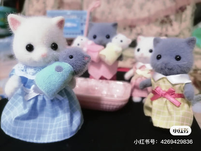 SylvanianFamilies森贝儿家族｜Persian Cat Family波斯猫家族系列套组/玩具/过家家5455