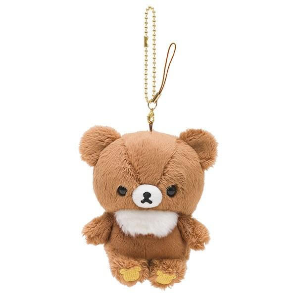 Rilakkuma｜Chairoikoguma Mascot Holder /Plush Keychain｜ 11 × 10 × 6 cm approx.