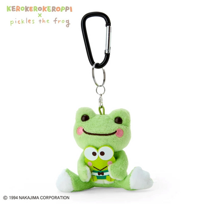 Sanrio｜Kerokero Keroppi 大眼蛙??泡菜蛙联名玩偶/挂件｜公仔约H15 x W11 x D13cm/挂件约10×4×9cm