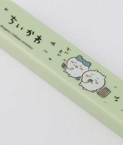 chiikawa｜抗菌耐高温洗碗机可用便携餐具盒+筷｜16.5cm